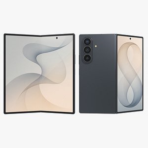 Samsung Galaxy Z Fold8 Ultra Graphite Animated 3D model