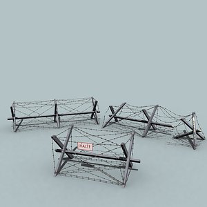 3ds max barbed wire barrier