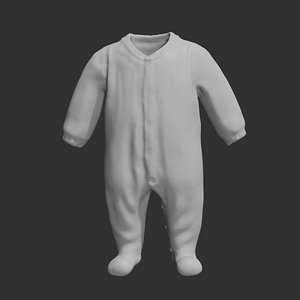 Rigged Baby clothes model