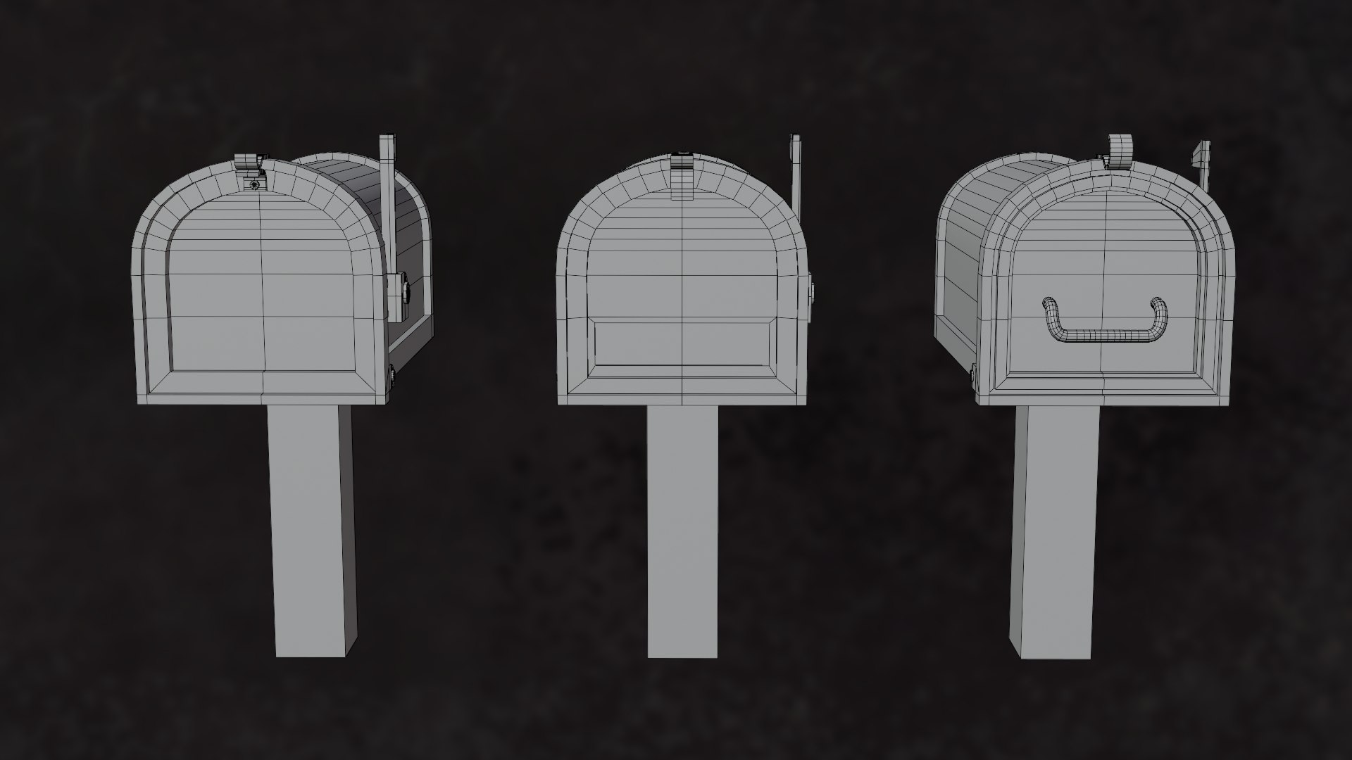 3D American Mailbox Series City Services Post G2 - N1-3 https://p.turbosquid.com/ts-thumb/LS/NeJtEu/TJ/af02_1_amcmailbox_csp_g2_wire_n1_3/jpg/1791792116/1920x1080/fit_q87/3dc2431a50e8d91dab6c51aaa998d1526e17eef1/af02_1_amcmailbox_csp_g2_wire_n1_3.jpg