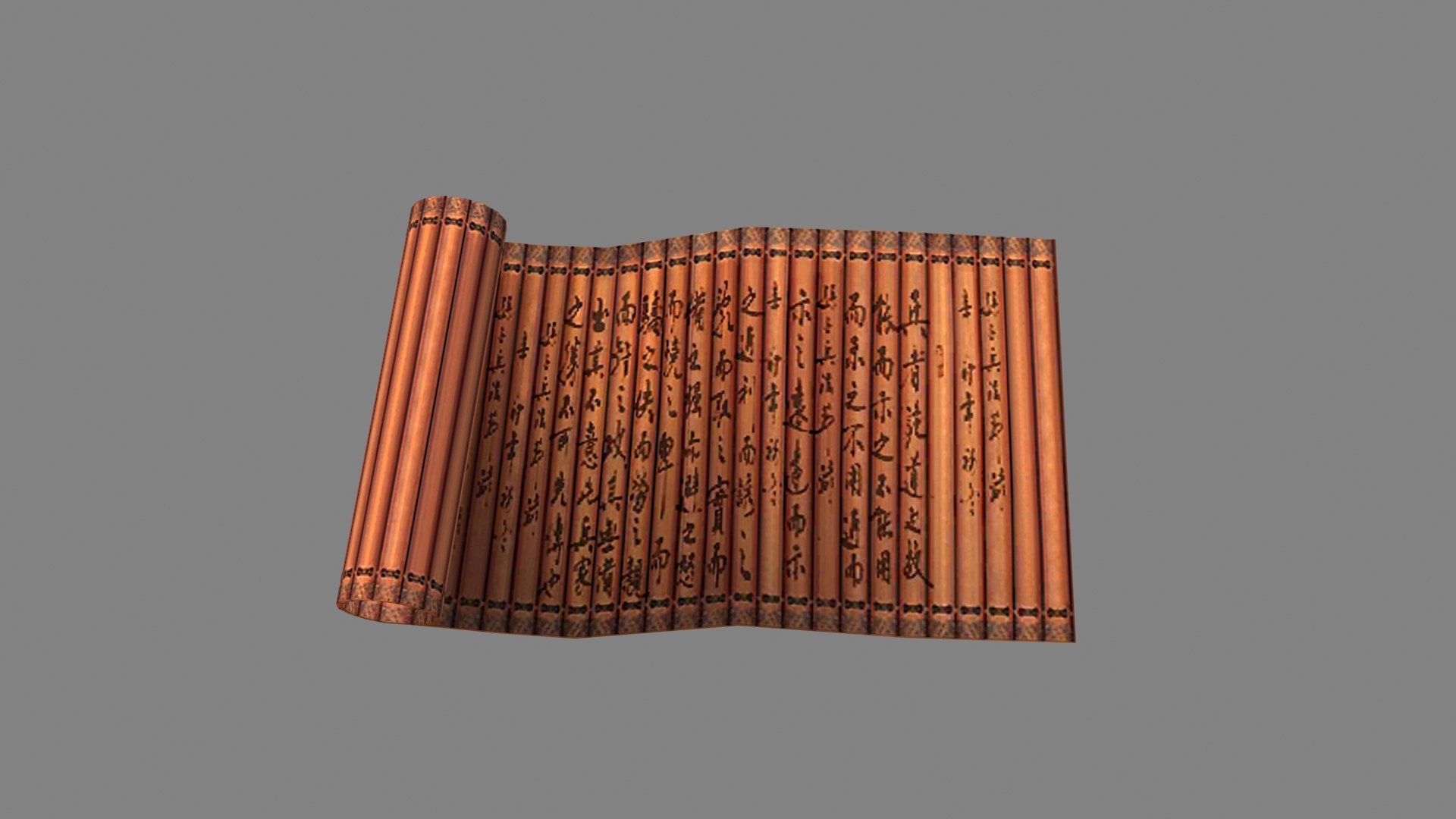 3D Model Ancient Chinese Bamboo Scrolls 1 TurboSquid 2114624