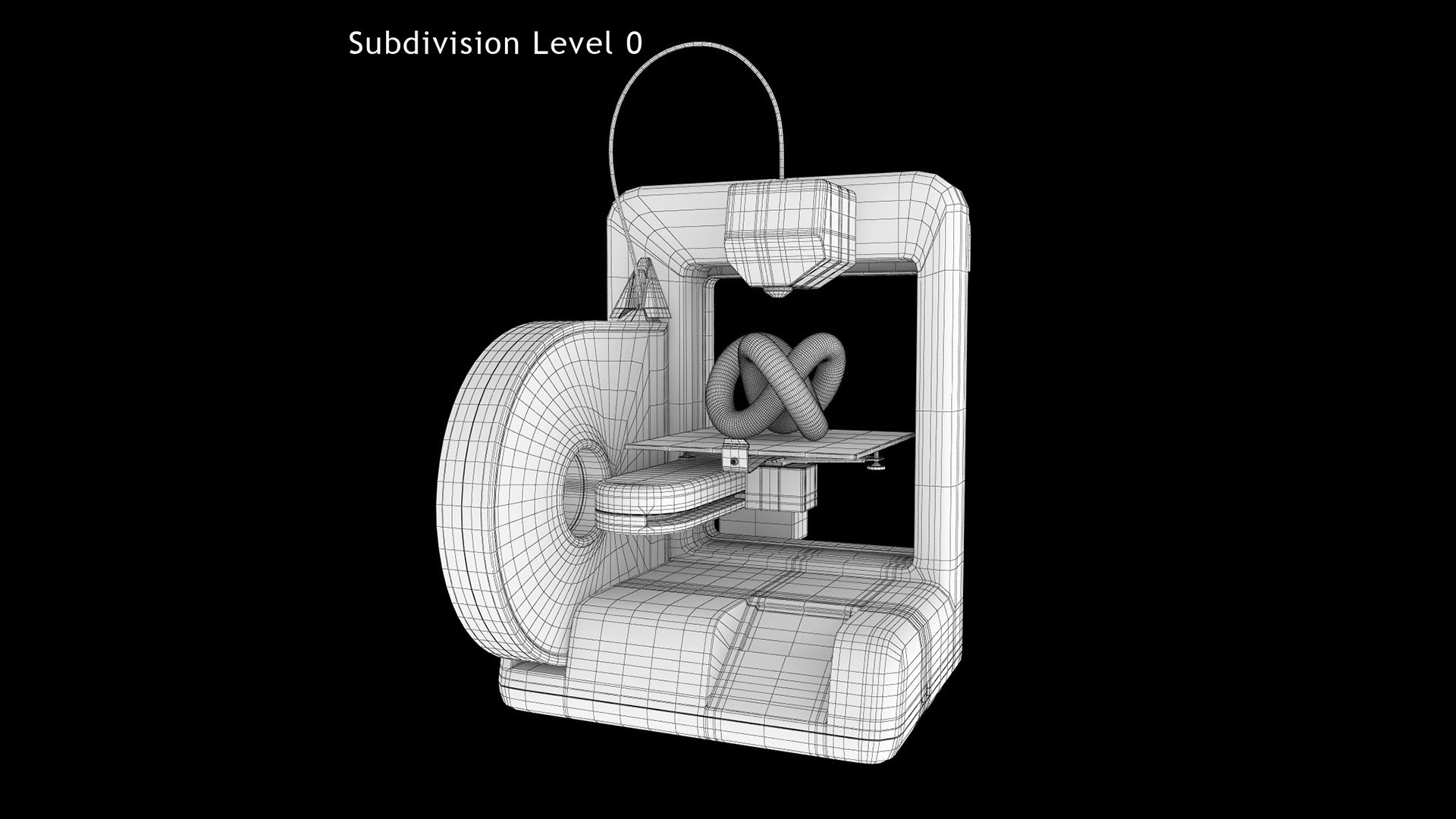 Cube Printer 3d Obj