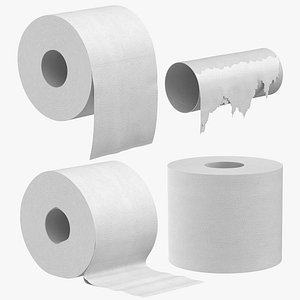toilet paper poses 3D model