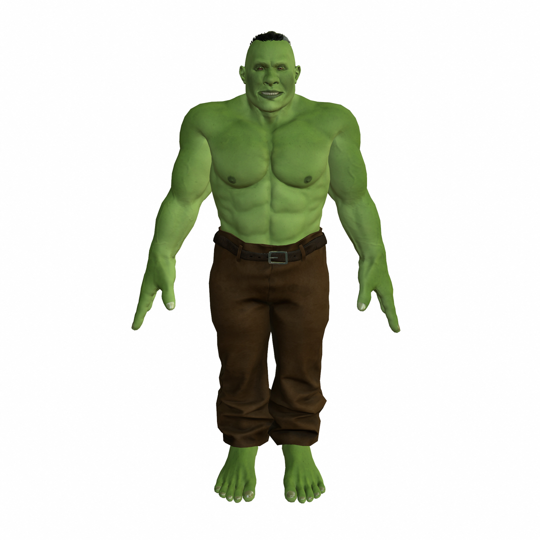 3d Model Orc Rigged