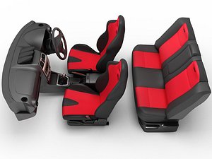 3d subaru wrx salon model