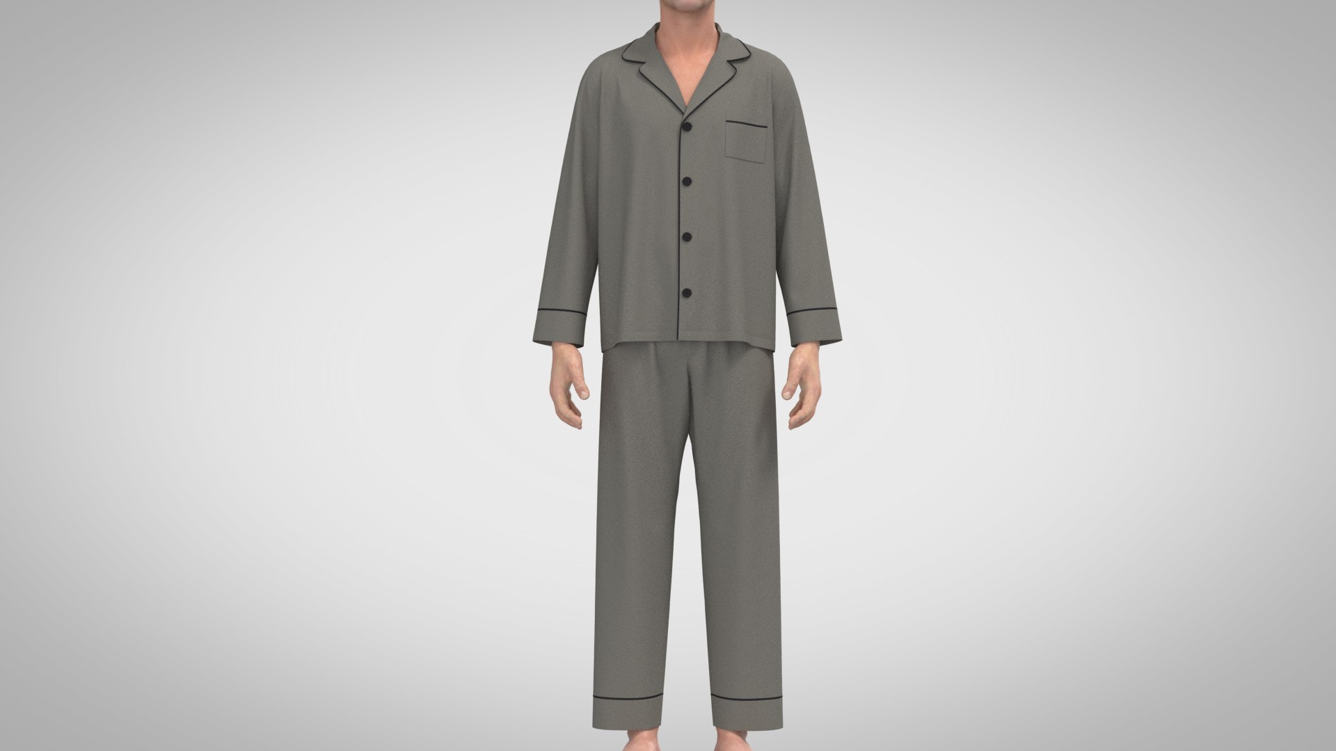 3D Model Pyjama Sleepwear - TurboSquid 1860918