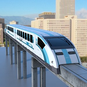 3d futuristic magnetic model