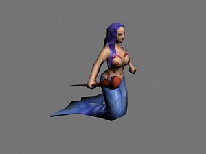 3d model mermaid