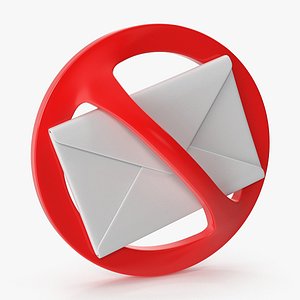 3D No Spam Icon