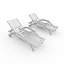 3D Sun Lounger 09 model