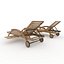 3D Sun Lounger 09 model