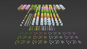 3D LowLY Poly - Cartoon Seasons Nature model