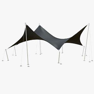 3D Tensile Structure Design Black model