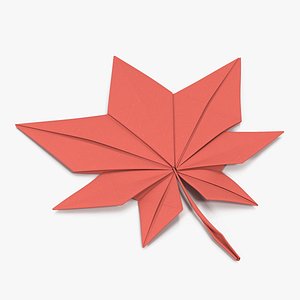 origami maple leaf 3D