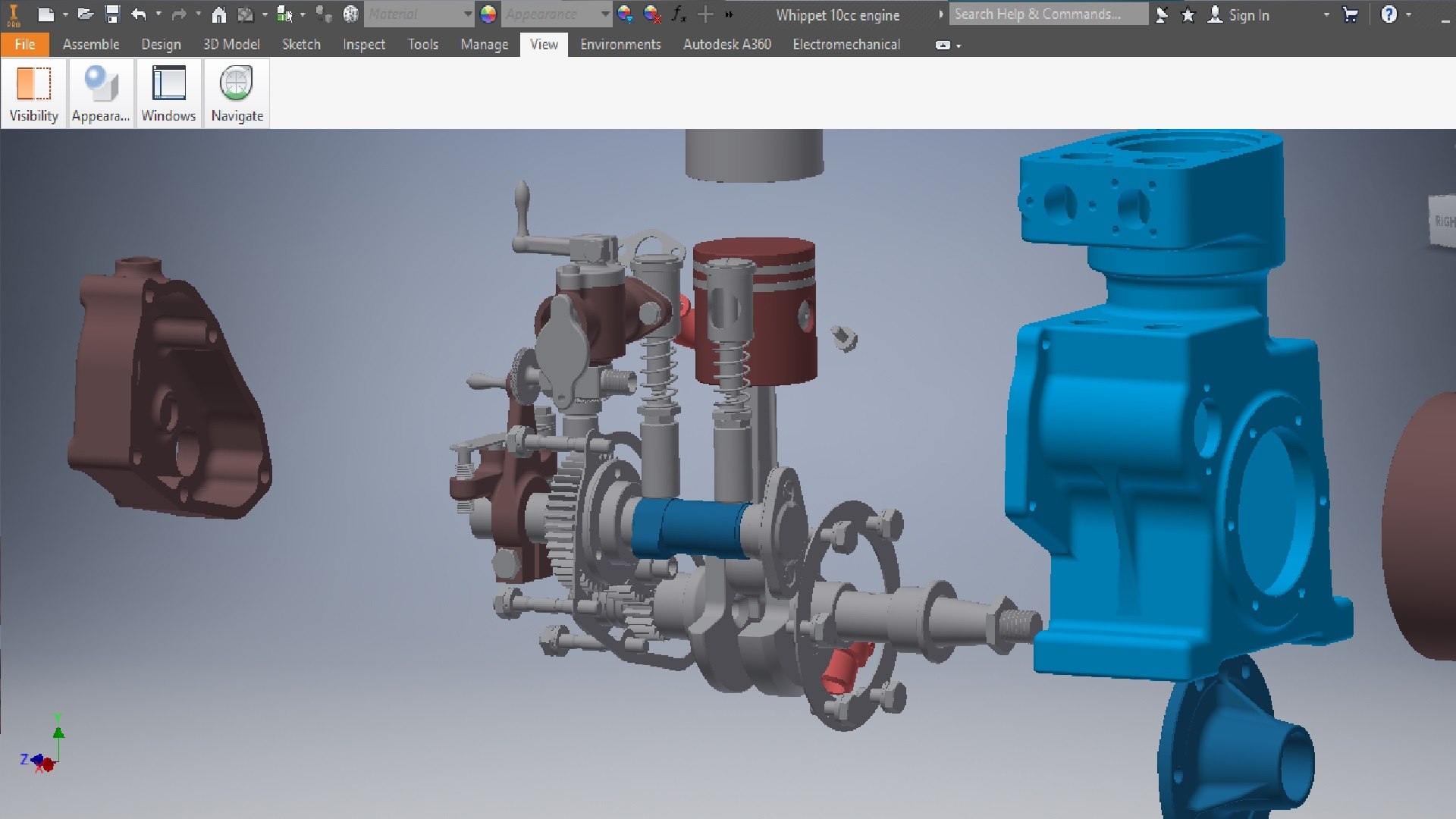 Single 10cc Engine 3D Model - TurboSquid 2078909