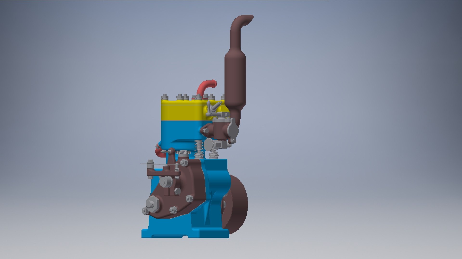 Single 10cc Engine 3D Model - TurboSquid 2078909