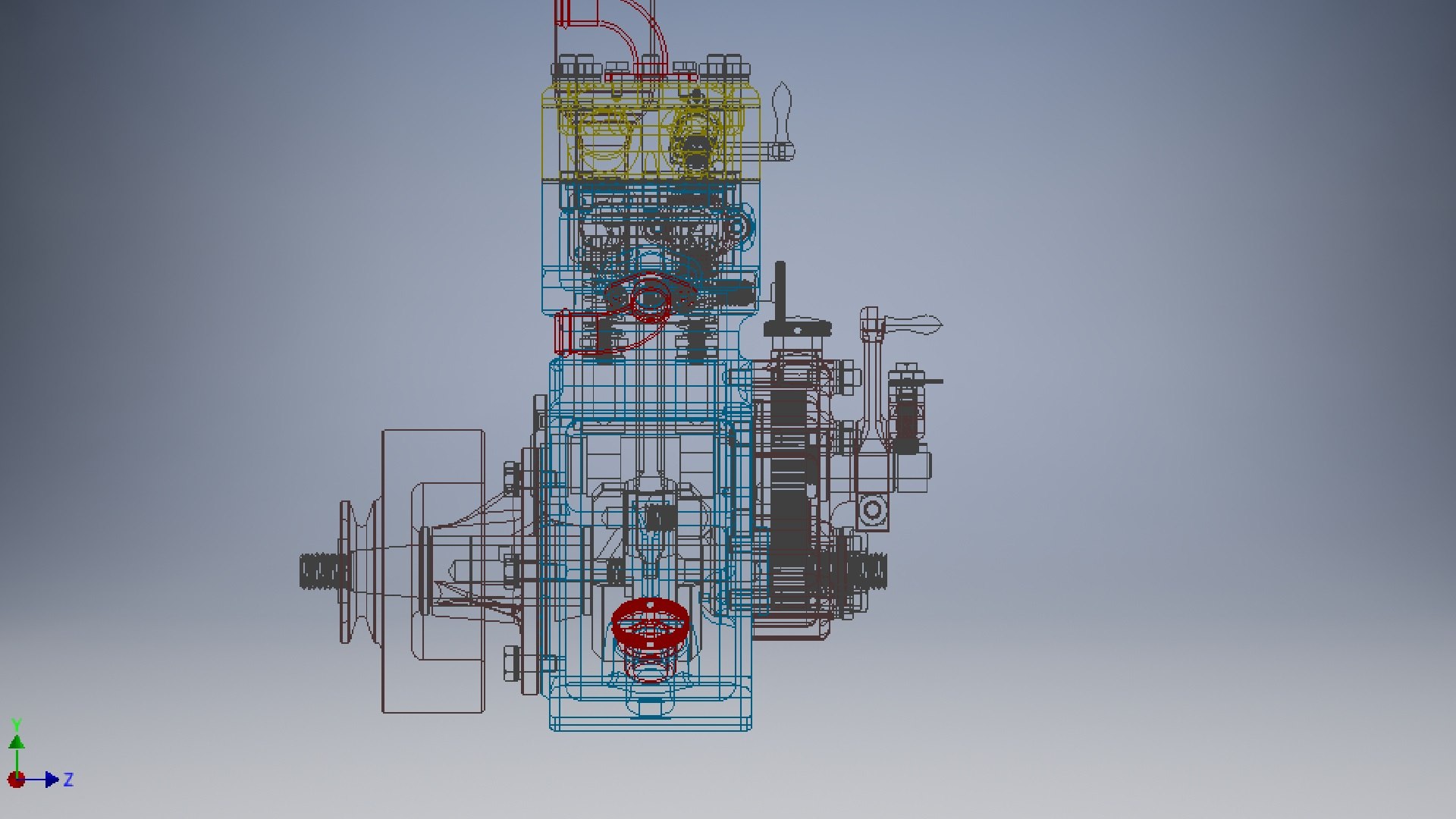 Single 10cc Engine 3D Model - TurboSquid 2078909