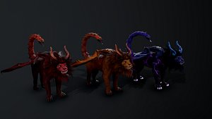 3D manticore character