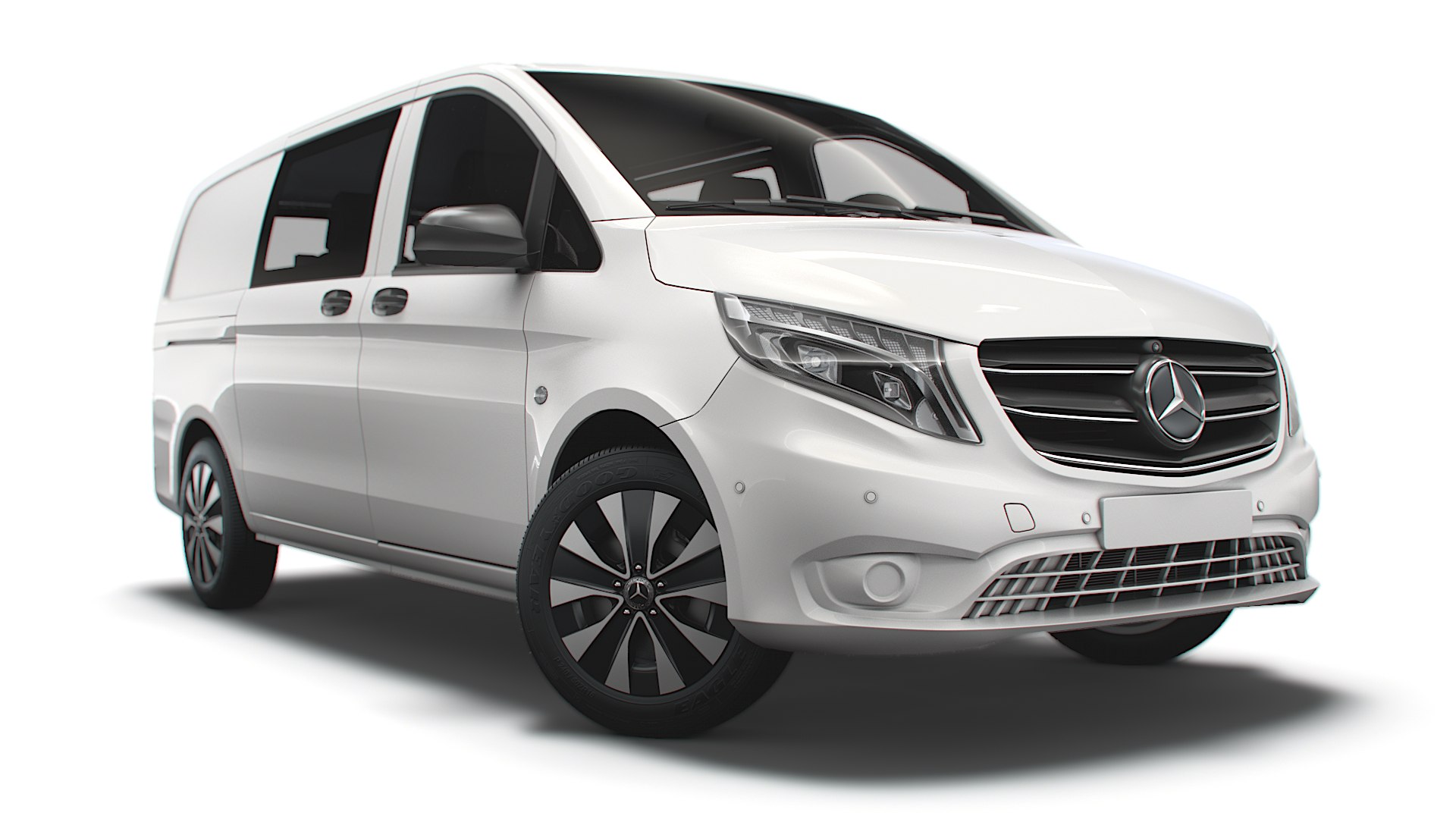 3D Mercedes Benz Vito Mixto Tourer 2021 - TurboSquid 1728835
