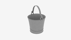 3D model hand water pump bucket
