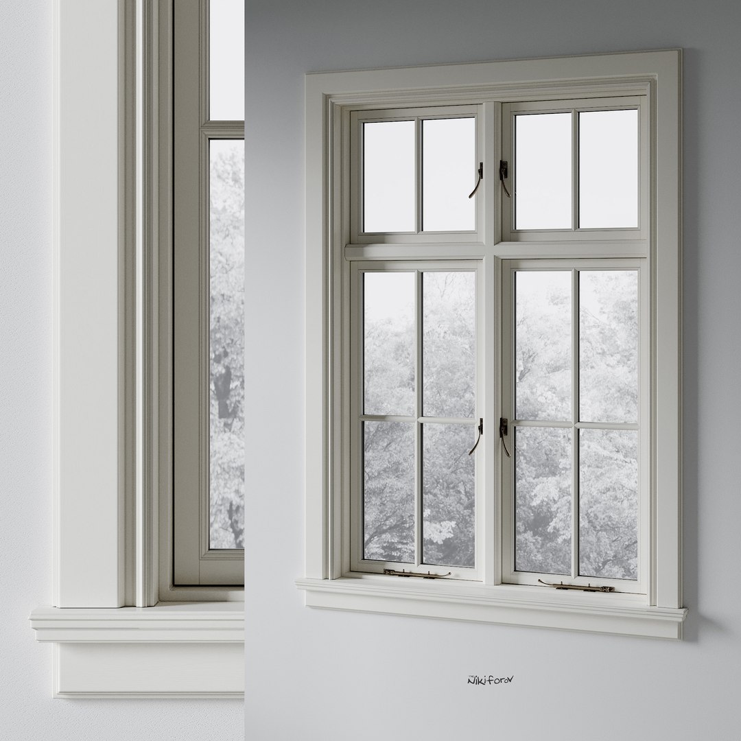 Classic Window 4 3D Model - TurboSquid 2311274