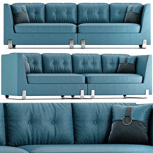 MARIE Sectional sofa By VOLPI 3d model