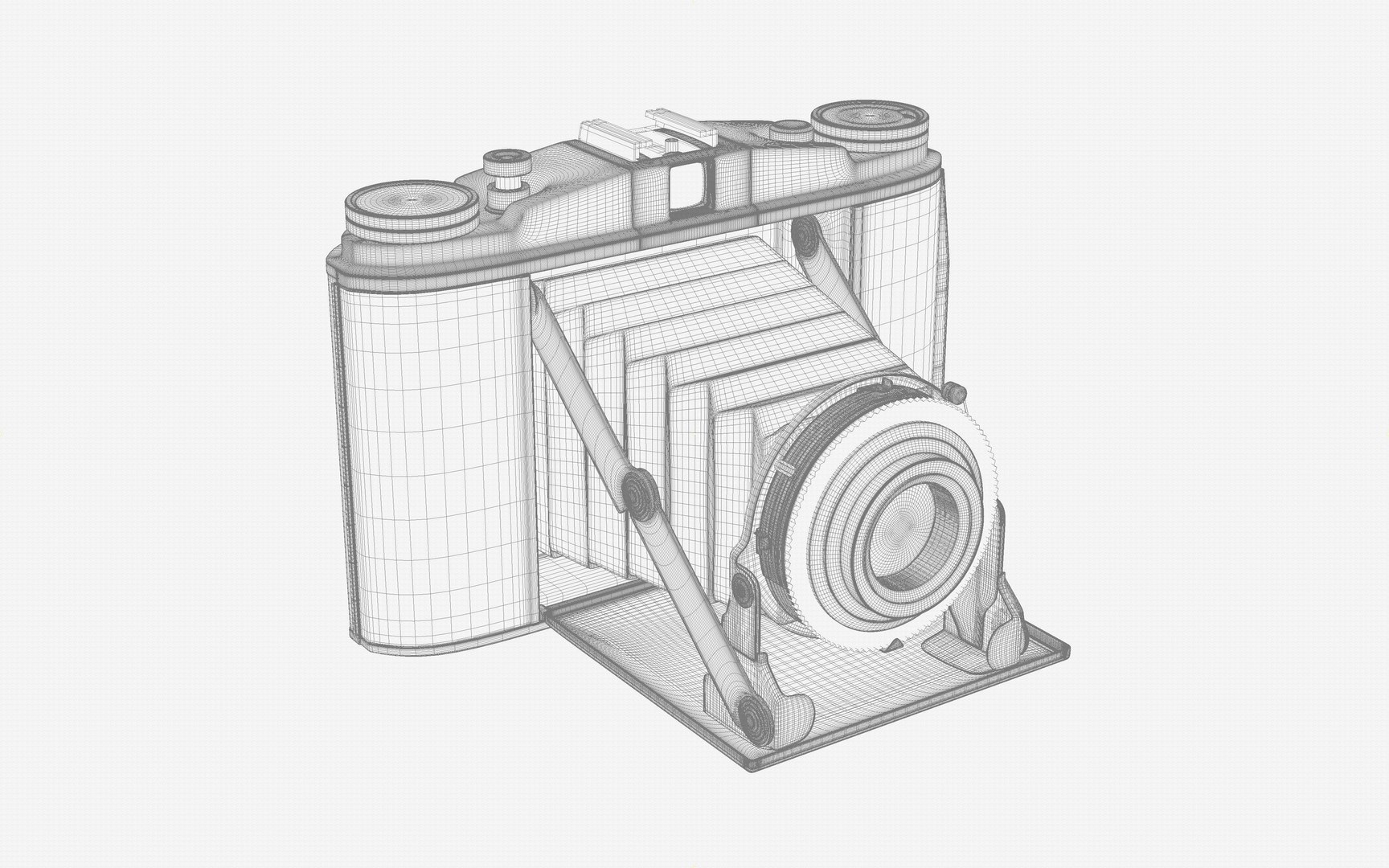 Agfa Isolette II Vintage Camera 3D Model - TurboSquid 2182824