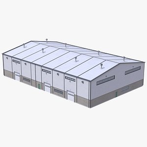 3D Industrial Buildig 39 model