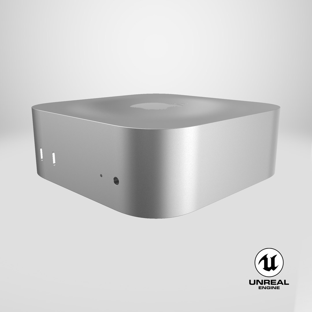 Apple Mac Mini M4 Pro model https://p.turbosquid.com/ts-thumb/LT/PGjD7d/vU/stemcell_unreal_render/png/1731513294/1920x1080/fit_q87/201f59d005a2b07f87494b025e4d49d151fa1e74/stemcell_unreal_render.jpg