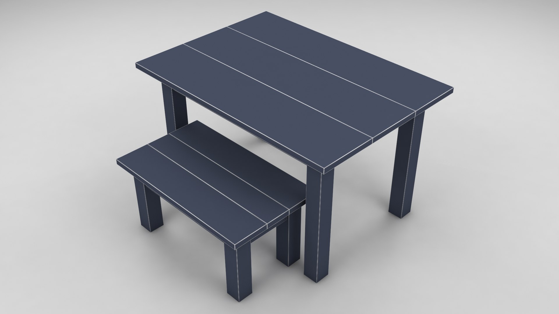 Activity Table 3D Model - TurboSquid 1646864