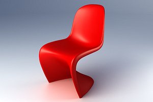 classic panton chair 3d model