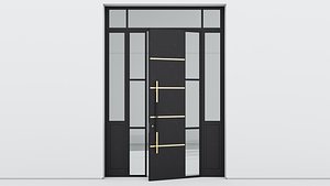 3D Aluminium door 287 model