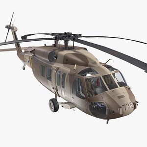 3D UH-60 Israel Basic Animation