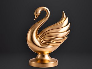 3D Stylish swan sculpture - 3D Print model