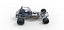 Carro de corrida modificado para terra vintage, versão base 5, escala 1:25.