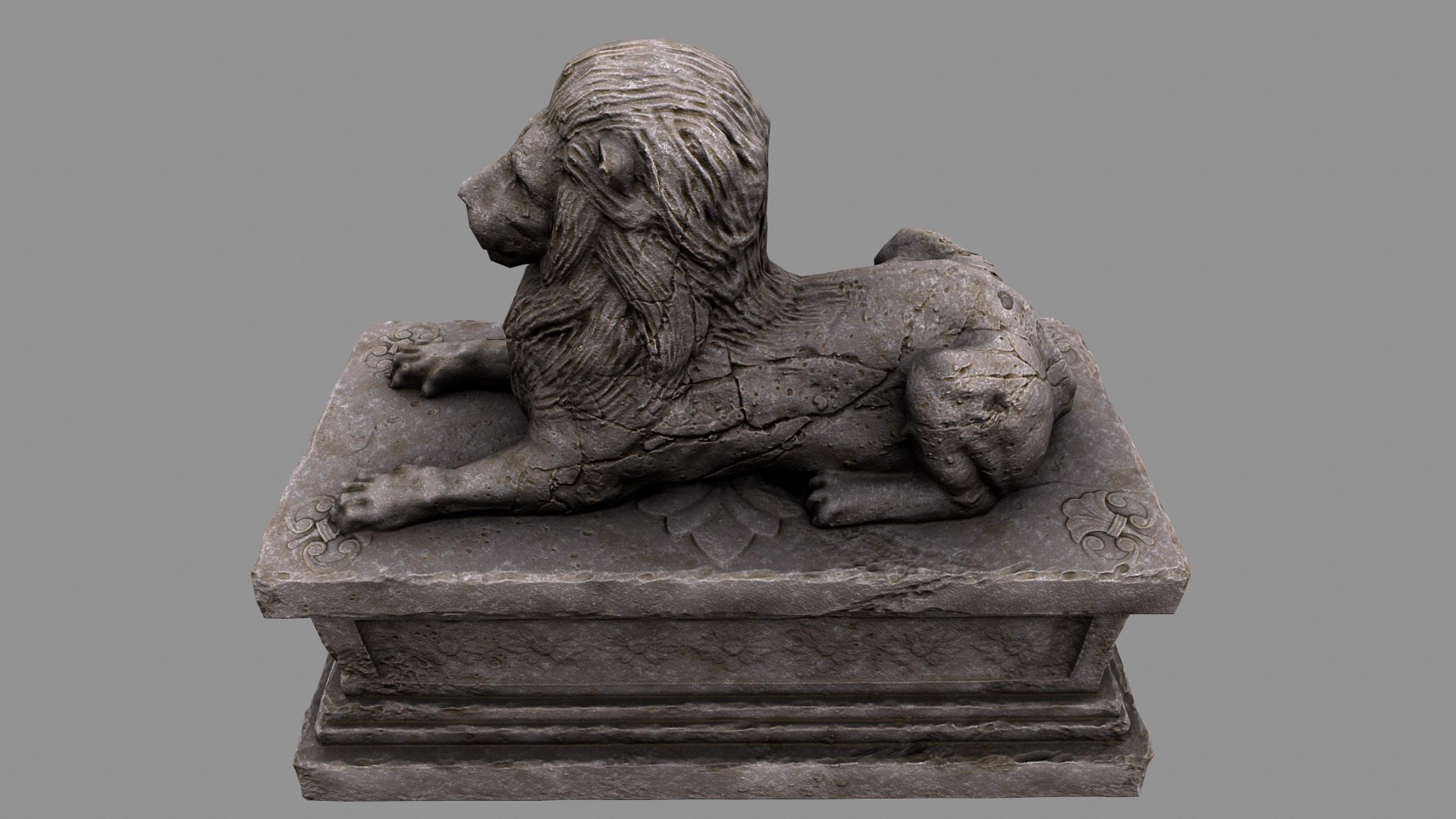 3D Model Lion Statue TurboSquid 1200521   19 