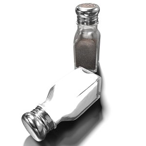 Salt / Pepper Shakers Low-Poly 3d Model - Blender Market