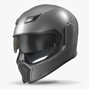 Bike Racing Helmet Grey model