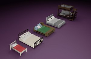 Low poly interior pack model