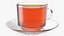 3D Large Cup with Saucer Full of Tea model