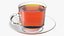 3D Large Cup with Saucer Full of Tea model