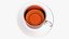 3D Large Cup with Saucer Full of Tea model