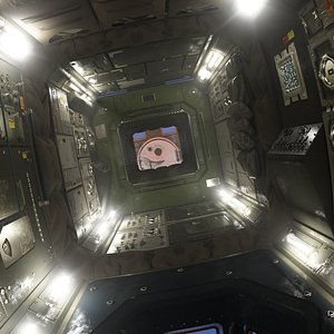 3D ISS like SpaceStation Interior V2