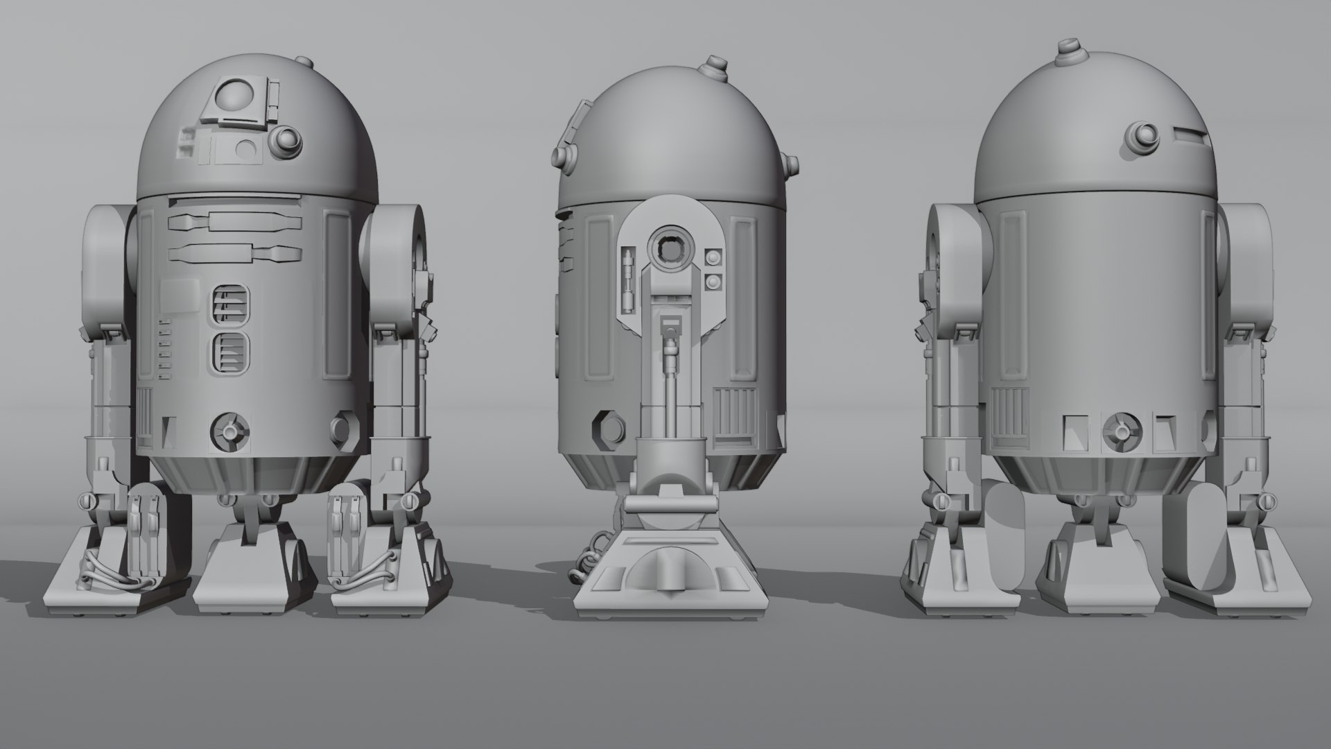 3D Low Poly R2-D2 -Rigged And Textured Low-poly - TurboSquid 2144739