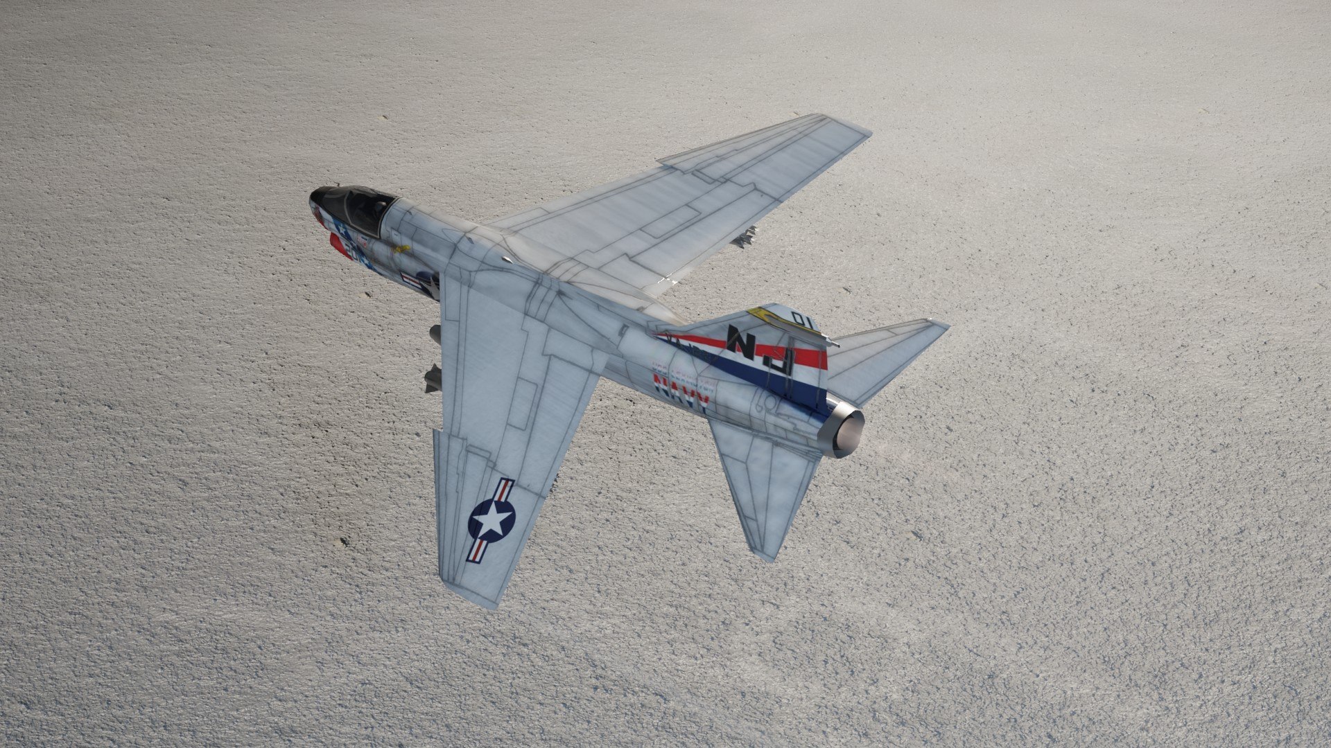 LTV A-7 Corsair II lowpoly attack plane model https://p.turbosquid.com/ts-thumb/LU/1X9Fjw/mS/preview11/jpg/1645635899/1920x1080/fit_q87/bba9a0193ea659244c23bc4f141d05115db530d4/preview11.jpg