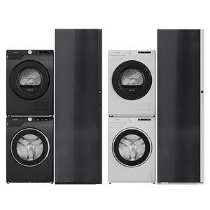 Washing machine dryer and steam cabinet Samsung 01 3D model