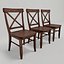 set cross-back chairs 3d model