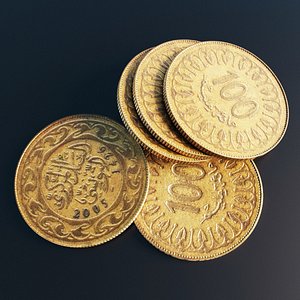 Tunisian 100 millimes coin