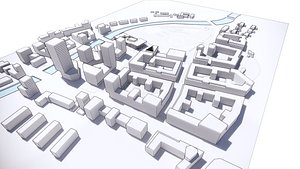3D model urban scene
