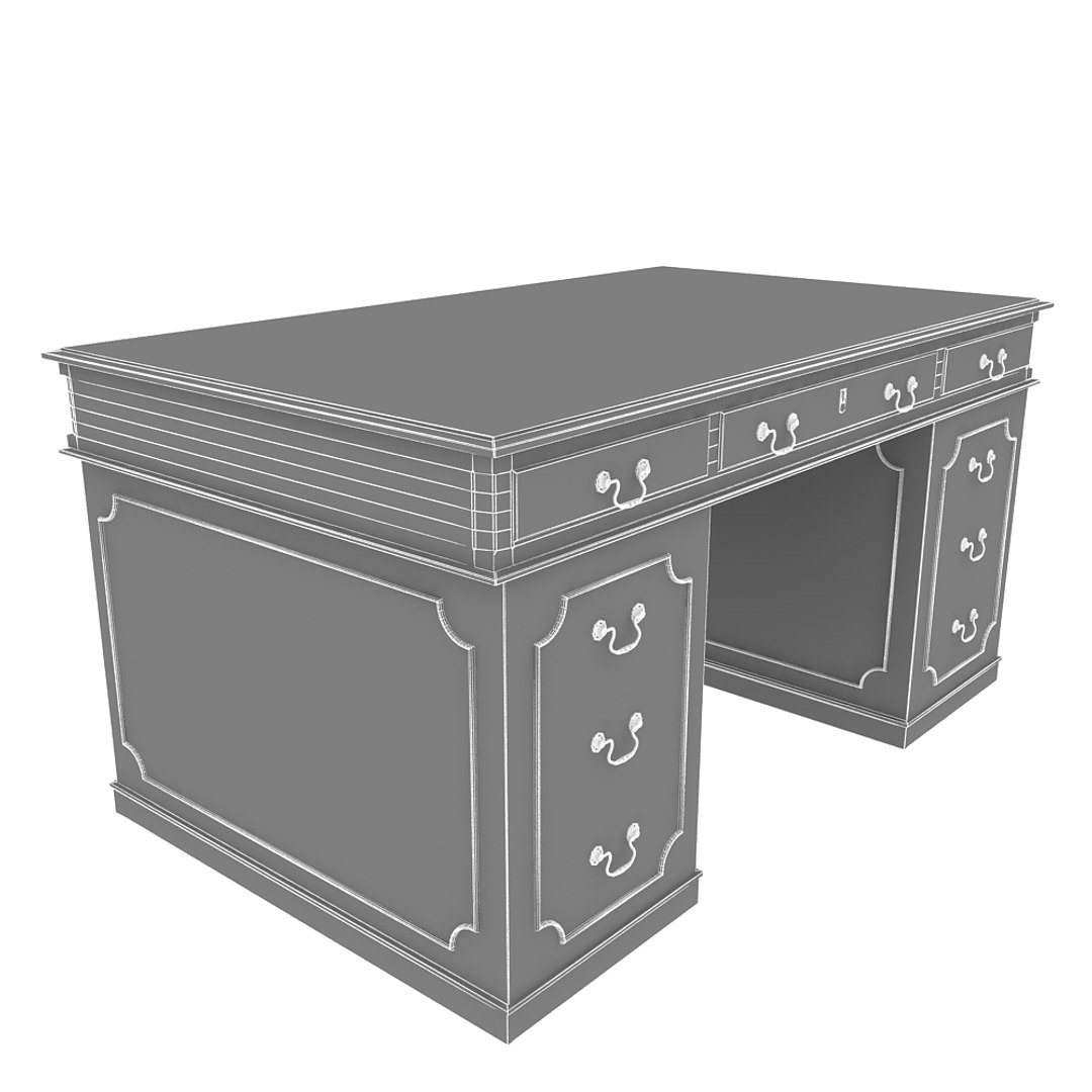 3d Classic Desk Model
